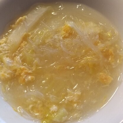 娘の好きな春雨スープ。簡単♪美味しい( ´艸｀)